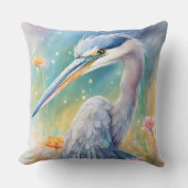 レインボーバーズブルーヘロン2 クッション (正面)