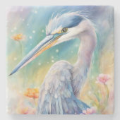 レインボーバーズブルーヘロン2 ストーンコースター (正面)