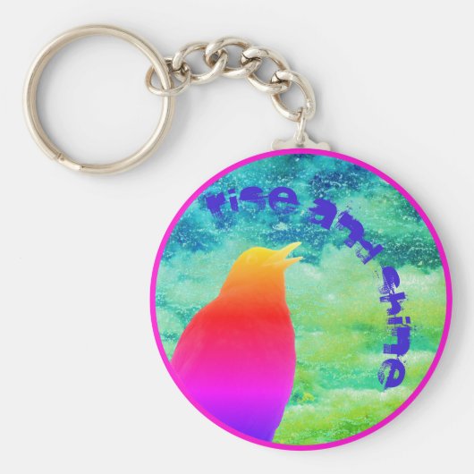 レインボーバードを歌う キーホルダー (正面)