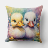 レインボーバードアヒル2 クッション (正面)