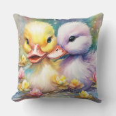 レインボーバードアヒル4 クッション (正面)