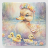 レインボーバードアヒル5 ストーンコースター (正面)