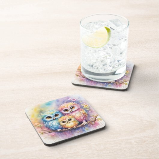 レインボーバードフクロウ5 コースター (右側)