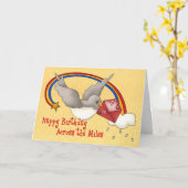 レインボーバード カード (黄色い花)