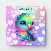 レインボーバード&ハートアポップ・アートのート フォトプラーク (正面)