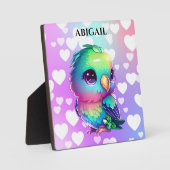 レインボーバード&ハートアポップ・アートのート フォトプラーク (正面)