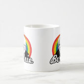 レインボーバーニー - LGBT政治 - コーヒーマグカップ (中央)