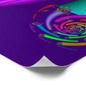 レインボーパイプスパイラル ポスター (角)