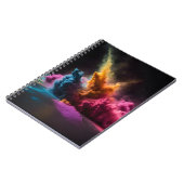 レインボーパウダーブラストオンブラック ノートブック (左側)