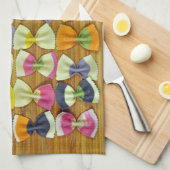 レインボーパスタパターン キッチンタオル (四つ折り)