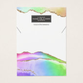 レインボーパステルアゲートジュエリーネックレスディスプレイ (正面)