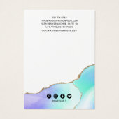 レインボーパステルアゲートヘアクリップディスプレイ (裏面)