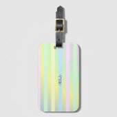 レインボーパステルカラー ラゲッジタグ (正面縦)