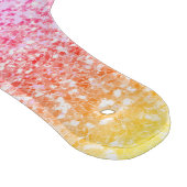 レインボーパステルガーリーグリッターメタルモノグラム名 カッティングボード (角)