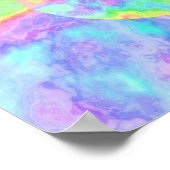 レインボーパステルシーシェルガールズバースデーパーティー ポスター (角)