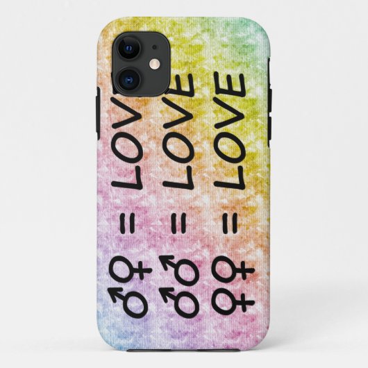レインボーパステルスクライブズウィズオールラブシンボルや象徴 Case-Mate iPhoneケース (裏面)