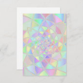 レインボーパステルステンドグラス サンキューカード (正面/裏面)