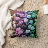 レインボーパステルチューリップ クッション (ブランケット)