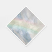 レインボーパステルフローラデザイン スタンダードランチョンナプキン (角)