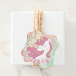 レインボーパステルユニコーン魔法ドリームサンキュー フェイバータグ