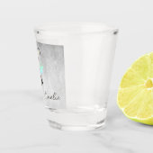 レインボーパステルロベバーズショットパーソナライズされたグラス ショットグラス (右)