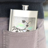 レインボーパステルロベバーズフラパーソナライズされたスク フラスク (インサイチュ)