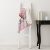 レインボーパステル薄紫かわいいユニコーン名 シェルパブランケット (インサイチュ)