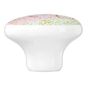 レインボーパステル金ゴールドグリッターユニコーントレンディーガールズ セラミックノブ (側面)