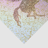 レインボーパステル金ゴールドグリッターユニコーンバースデーパーティー 薄葉紙 (詳細)