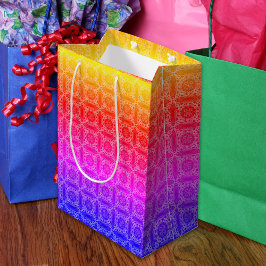 レインボーパステル ミディアムペーパーバッグ