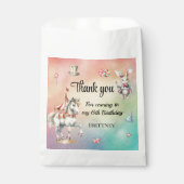 レインボーパステルwアニマルズ6誕生日 フェイバーバッグ (正面)