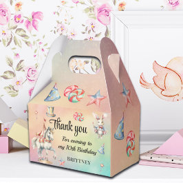 レインボーパステルw動物10誕生日お願いボックス フェイバーボックス