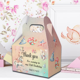 レインボーパステルw動物12誕生日お願いボックス フェイバーボックス