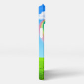 レインボーパタパーソナライズされたーン iPhoneケース (右側面)