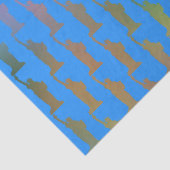 レインボーパターンにニューヨークの自由の女神 薄葉紙 (詳細)