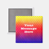 レインボーパターンスパークルマグネット マグネット (正面/裏面)