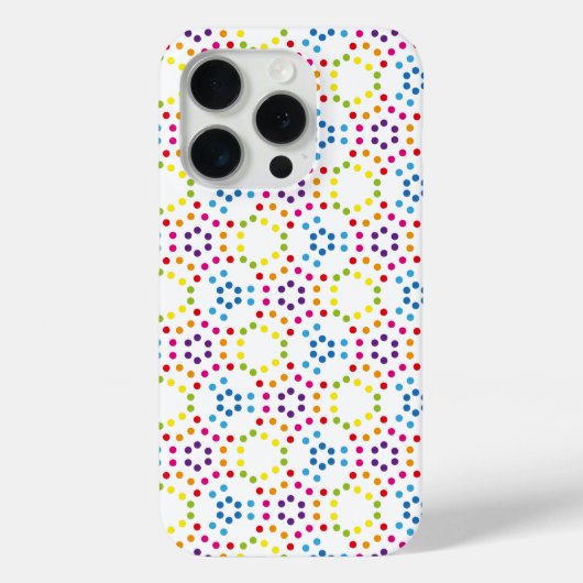 レインボーパターンポルカ Case-Mate iPhoneケース (裏面)