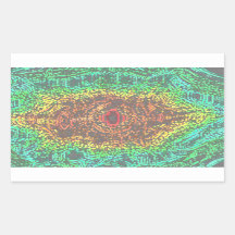 レインボーパターン（の模様が）あるステッカー