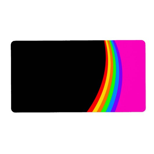 レインボーパターン ラベル (正面)