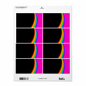 レインボーパターン ラベル (フルシート)