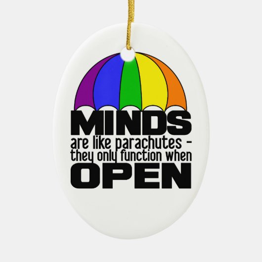 レインボーパラシュートオーナメント セラミックオーナメント (正面)