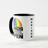 レインボーパラシュートマグカップ – 選択スタイル&カラー マグカップ (正面左)