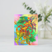 レインボーパロットパレード ポストカード (スタンド正面)