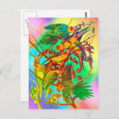 レインボーパロットパレード ポストカード (正面/裏面)