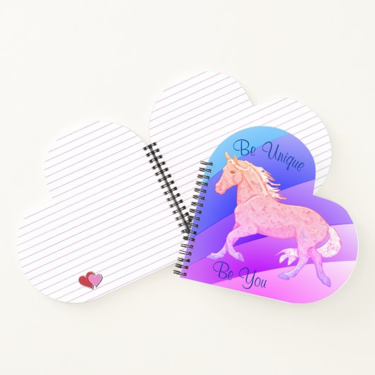 レインボーパロミノホース（パステルレインボー） ノートブック (内部)