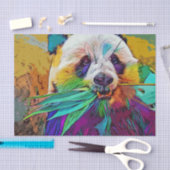 レインボーパンダティッシュペーパー 薄葉紙 (クラフト)