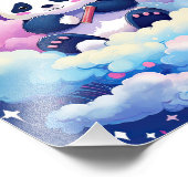 レインボーパンダ フォトプリント            (角)