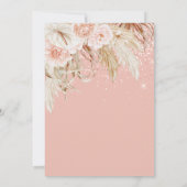 レインボーパンパスグラスガールベビーシャワー招待状 招待状 (裏面)