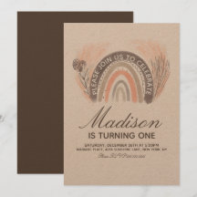 レインボーパンパスドードルボヘミアン素朴誕生日