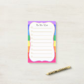 レインボーパーソナライズされたをリストするには ポストイット (デスク上)